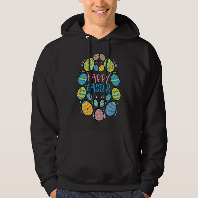 Veste À Capuche Joyeuse Chasse Aux Oeufs De Pâques Hommes Femmes G (Devant)