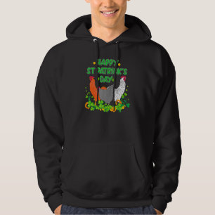 Veste À Capuche Joyeuse St Patrick's Day Poulet fermier Iri