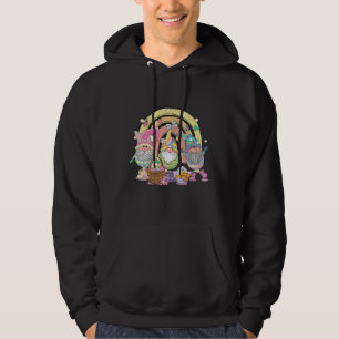 Veste À Capuche joyeuses pâques gnomes arc-en-ciel, rétro, vintage