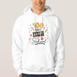 Veste À Capuche Joyeux 100 Jours d'École Enseignant Maternelle