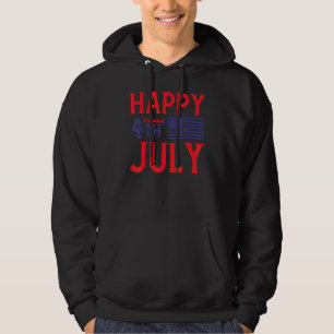 Veste À Capuche Joyeux 4 juillet Fête de l'Indépendance américaine