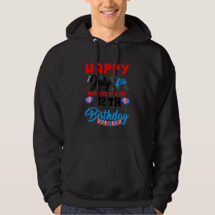 Veste À Capuche Joyeux 4 juillet & Oui c'est mon 12ème anniversair