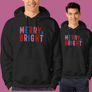 Veste À Capuche Joyeux et lumineux, Joyeux Noël