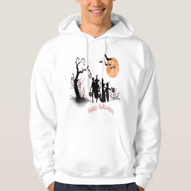 Veste À Capuche Joyeux Halloween (Devant)