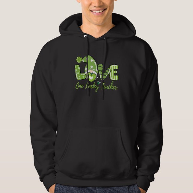 Veste À Capuche Joyeux Jour de la Saint Patrick mignon Un Professe (Devant)
