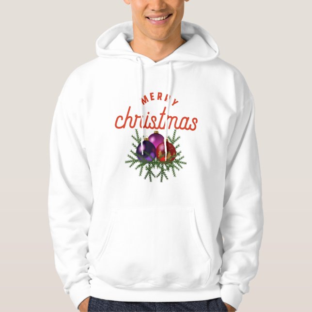 Veste À Capuche Joyeux Noël (Devant)