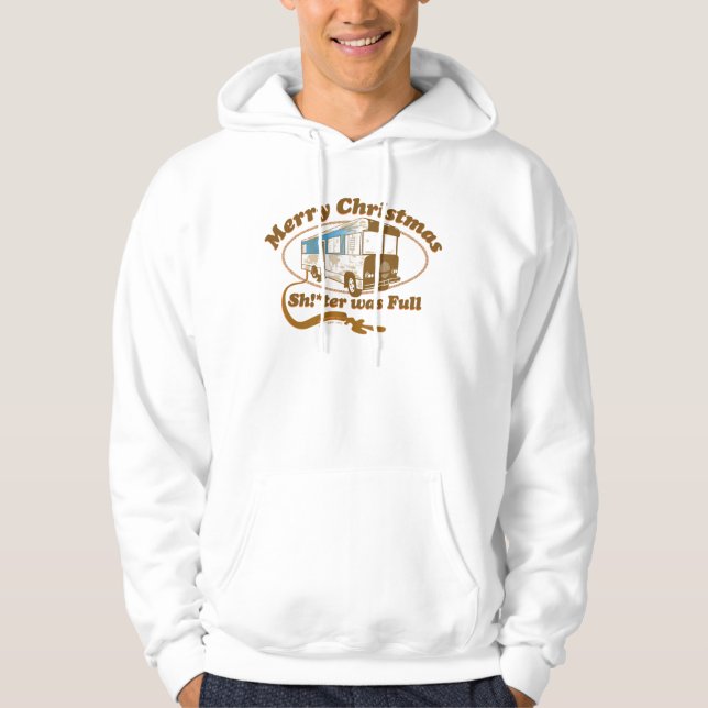 Veste À Capuche Joyeux Noël, Chut !*ter était plein (Devant)