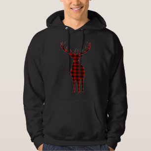 Veste À Capuche Joyeux Noël sauvage Buffle de Noël Plaid Hunte