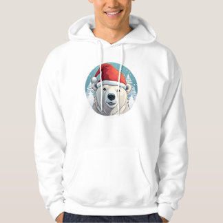 Veste À Capuche Joyeux Ours polaire de Noël