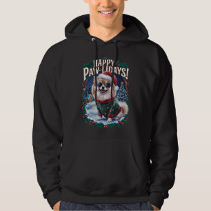 Veste À Capuche Joyeux Pawlidays Pomeranian Joyeux Noël