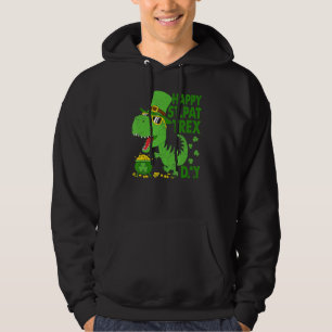 Veste À Capuche Joyeux St Pat T Rex Saint Patrick's Day Dinosaur B