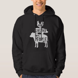Veste À Capuche Jugez Le Bétail Pas Les Gens Poulet Porc Boeuf Bét