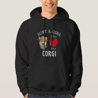 Veste À Capuche Just A Girl Who Loves Her Corgi Dog