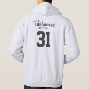 Veste À Capuche Juste ici pour Embarrasser mon enfant