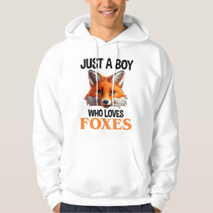 Veste À Capuche Juste Un Garçon Qui Aime Les Renards