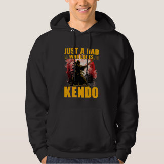 Veste À Capuche Juste un papa qui aime Kendo Japonais Martial Art 
