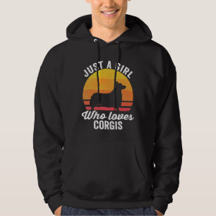 Veste À Capuche Juste une fille qui aime Corgis Corgi propriétaire