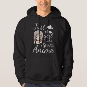 Veste À Capuche Juste une fille qui aime l'anime