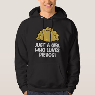 Veste À Capuche Juste une fille qui aime les pierogi polonais