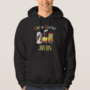 Veste À Capuche Justin Choo Choo Deux Train 2e Anniversaire à 2 an