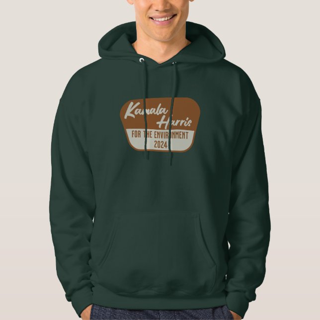 Veste À Capuche Kamala Harris 2024 pour l'environnement (Devant)