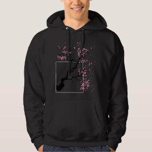 Veste À Capuche Kawaies, arbre à fleurs de cerisier du Sakura jap