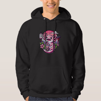Veste À Capuche Kawaii Axolotl Bubble Boba Tea Japanese