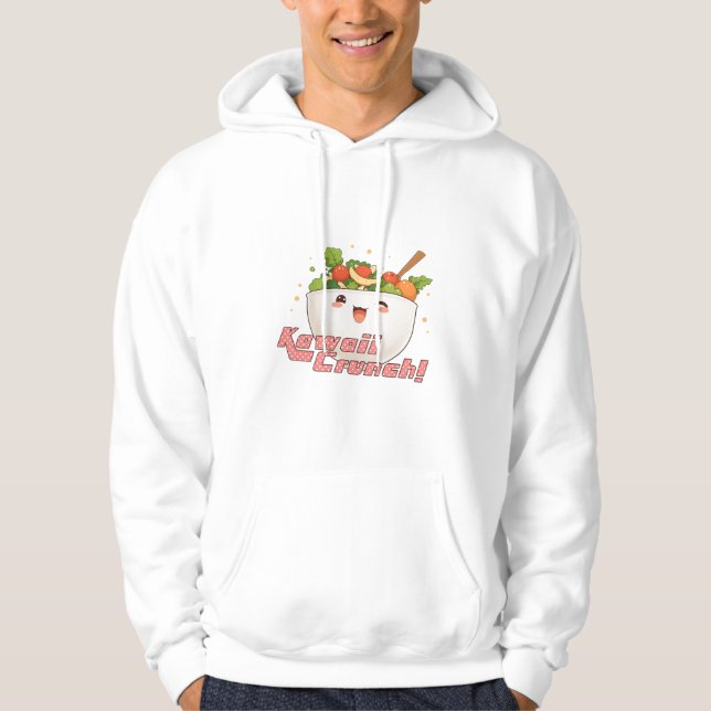 Veste À Capuche Kawaii Crunch ! (Devant)