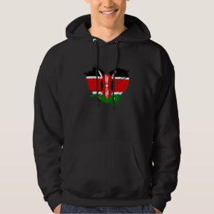 Veste À Capuche Kenya Drapeau I Love Kenya Il Est Dans Mon Adn Pou