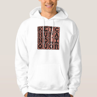 Veste À Capuche Ketchup et liqueur, jeu de mots