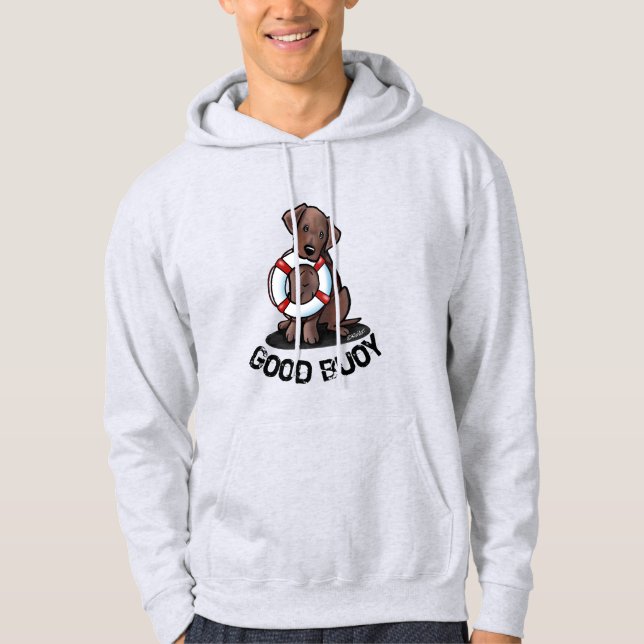 Veste À Capuche KiniArt Secourt Labrador Bouée T-shirt (Devant)