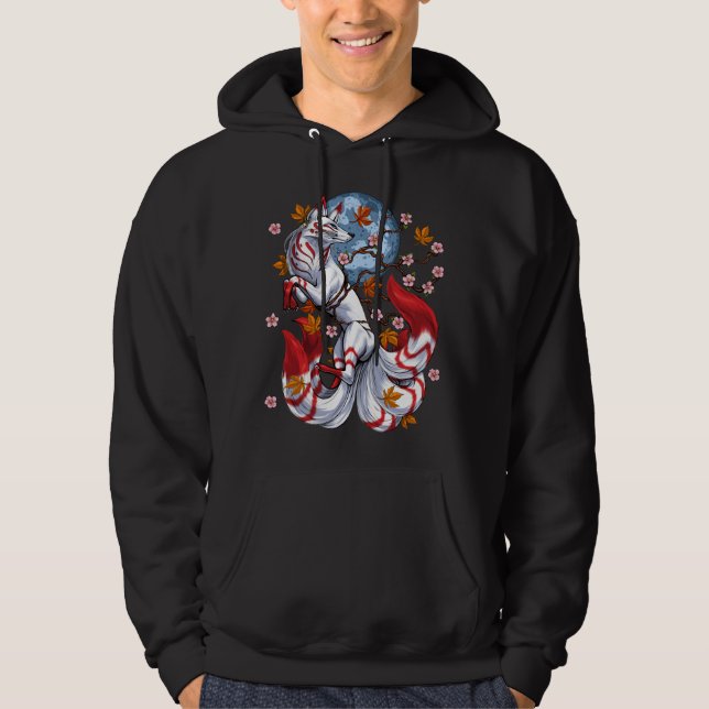 Veste À Capuche Kitsune Japanese Fox (Devant)
