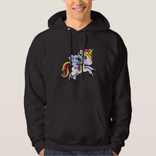 Veste À Capuche Koala Riding Magique Unicorne Australie Aimer Auss