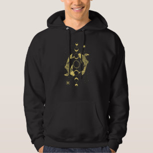 Veste À Capuche Koi Outfit Yang Yang Carp Sun Moon Phase Japan Sty