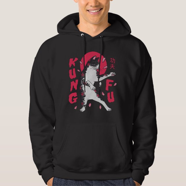 Veste À Capuche Kung Fu Cat (Devant)