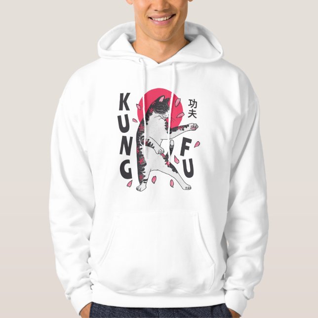 Veste À Capuche Kung Fu Cat (Devant)