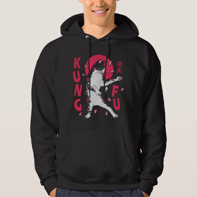 Veste À Capuche Kung Fu Cat (Devant)