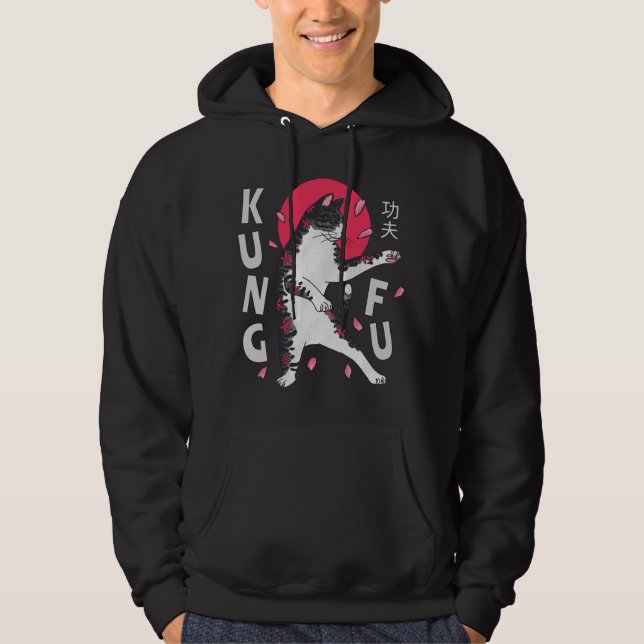 Veste À Capuche Kung Fu Cat (Devant)