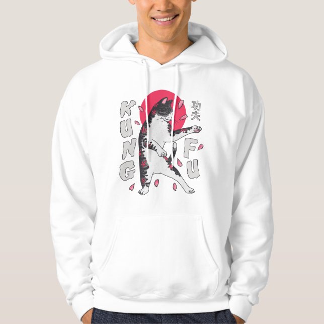 Veste À Capuche Kung Fu Cat (Devant)