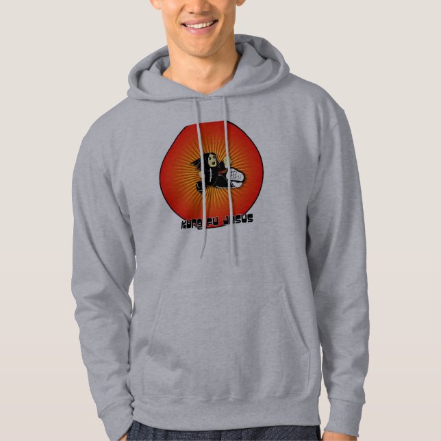 Veste À Capuche Kung Fu Jésus ! (Devant)