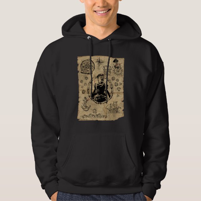 Veste À Capuche La carte des bijoux des Goonies (Devant)