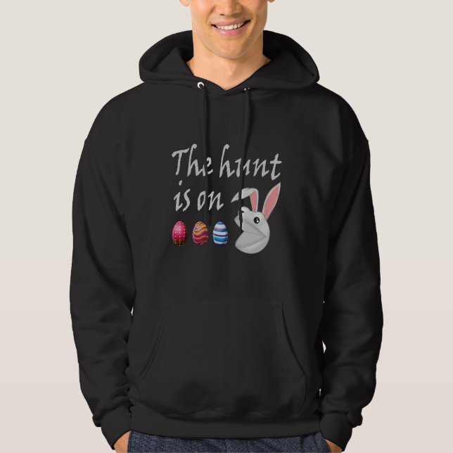 Veste À Capuche La chasse est sur la chasse aux oeufs de lapin de  (Devant)