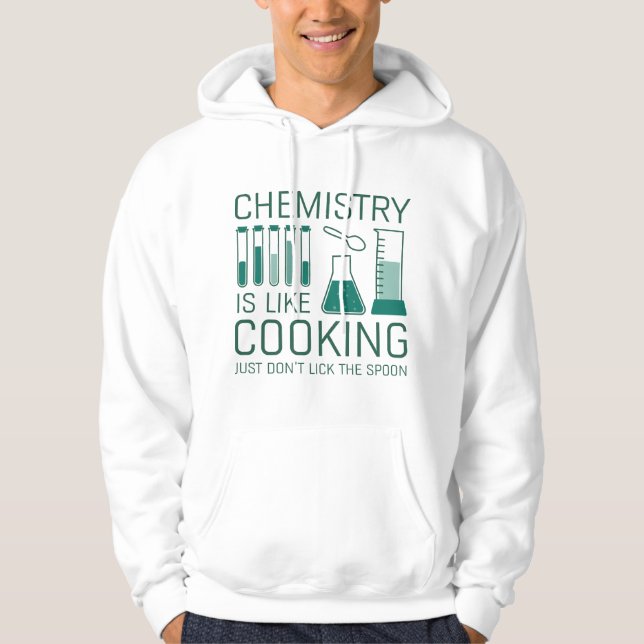 Veste À Capuche La chimie est comme la Cuisine (Devant)