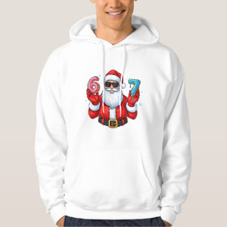 Veste À Capuche La fête de donuts 6 et 7 de Santa