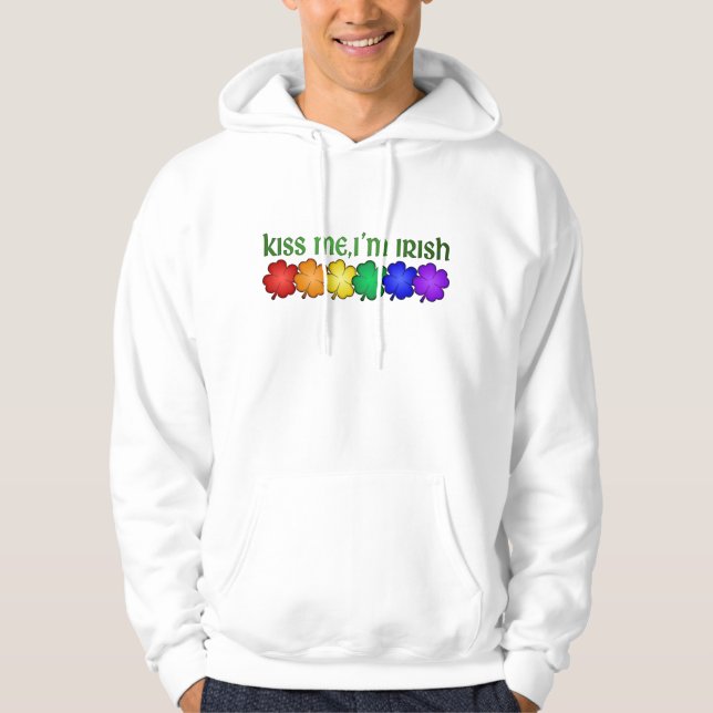 Veste À Capuche La fierté m'embrassent que je suis irlandais (Devant)