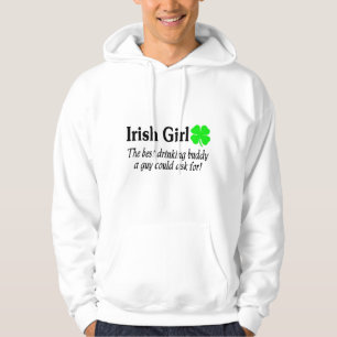 Veste À Capuche La fille irlandaise le meilleur ami potable un