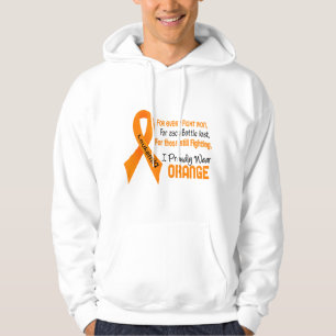 Veste À Capuche La leucémie I portent fièrement l'orange