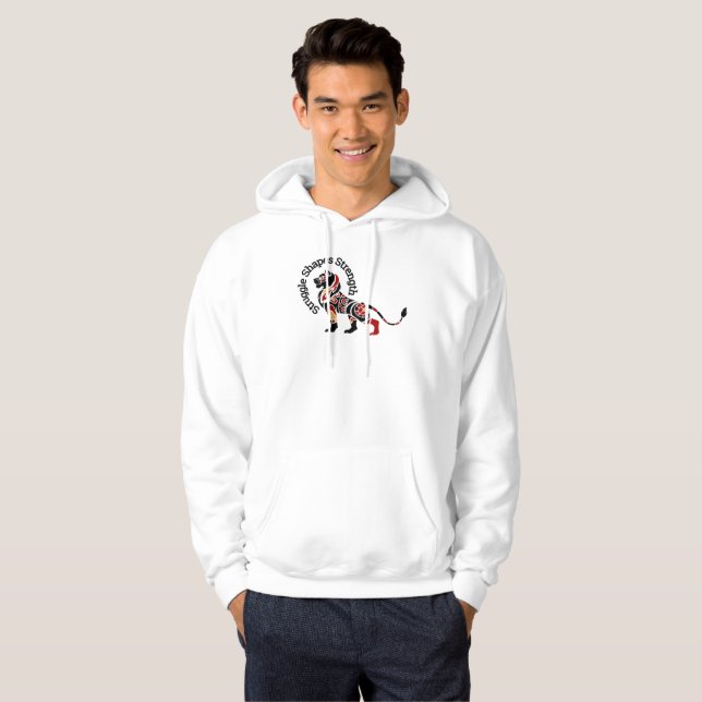 Veste À Capuche La lutte forge la force (Devant entier)