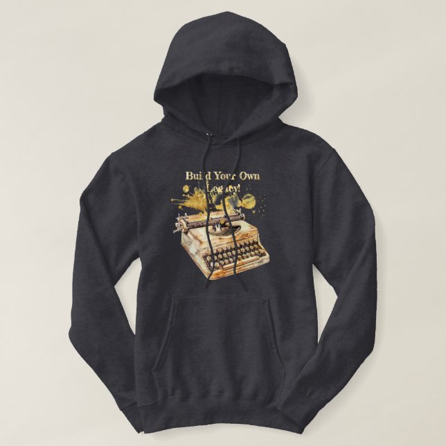 Veste À Capuche La machine à écrire de l’auteur "Construisez votre (Design devant)