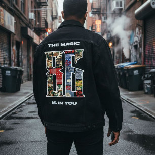 Veste À Capuche La Magie Est En Toi Patchwork Collage Inspirant